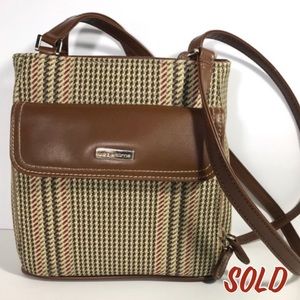Liz Claiborne Small Houndstooth Purse/Shoulder Bag